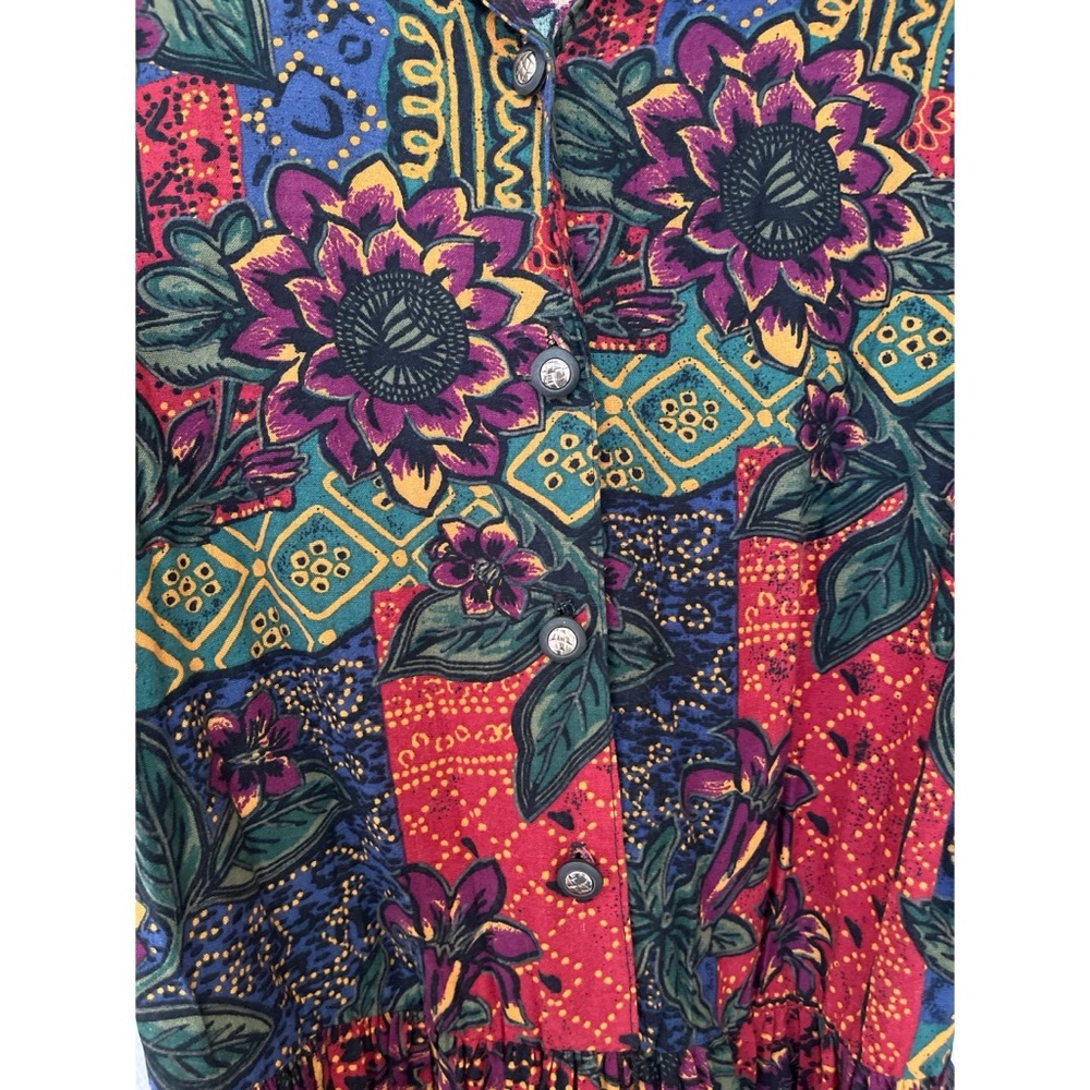 Vintage Breli Originals Floral Belted Dress Women’s Size 10 - Picture 4 of 4